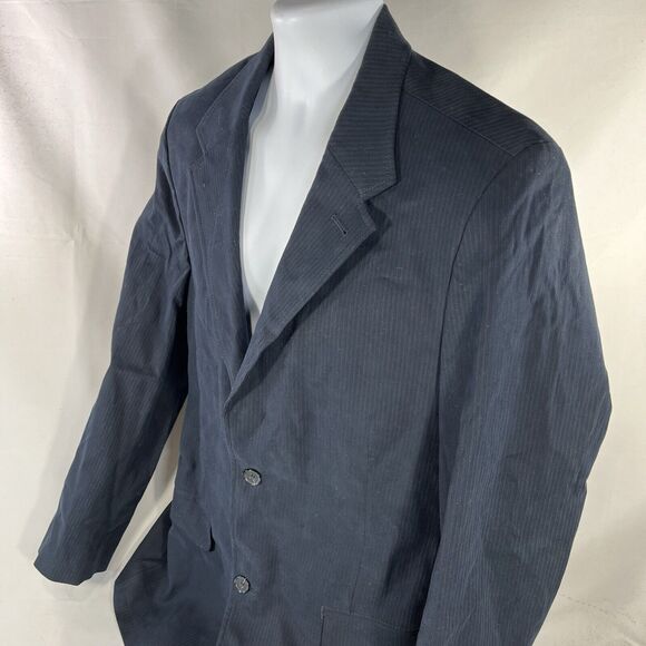 GAP BLAZER MENS 42R BLUE SUIT JACKET NWT NEW TWO BUTTON COTTON SPANDEX SUIT TOP - Picture 6 of 13